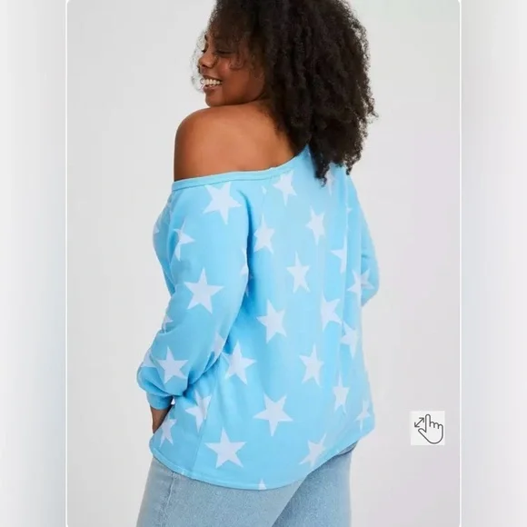 Torrid Relaxed Off-Shoulder Tunic - Picture 2 of 4